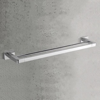 Towel Bar Double Towel Bar, 24 Inch, Chrome Nameeks NCB106
